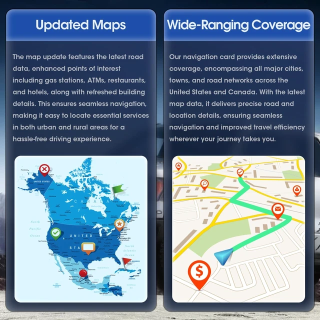 Alt view image 7 of 7 - 2026 Latest Navigation SD Card for Ford A15GPS Map Update for Lincoln & Ford, Compatible with F-150, Explorer, Escape, Fusion, Edge, Expedition,Navigator, MKC, MKZ, MKX, Sync, USA & Canada