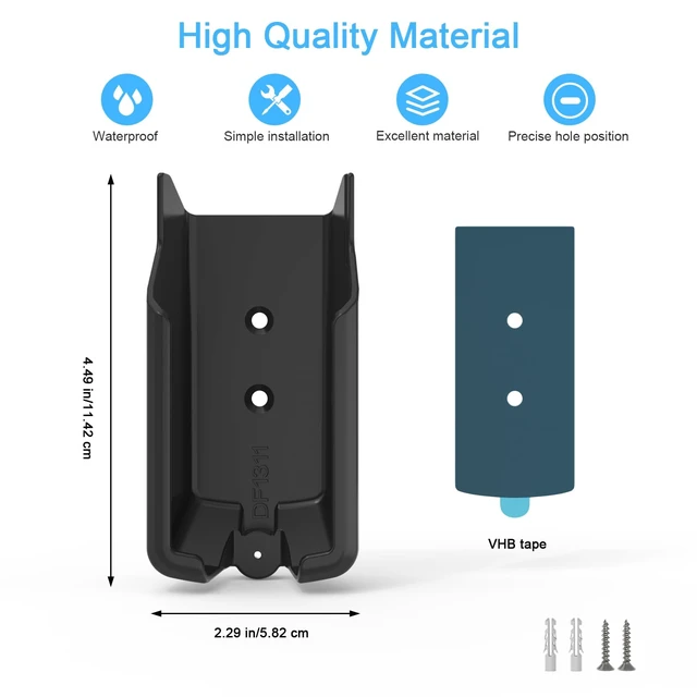 Alt view image 2 of 7 - Remote Holder Compatible with Minn Kota Advanced GPS Navigation,ABS Bracket with VHB 3M Adhesive, 1/4 Inch Screw Thread for Minn Kota 3-in-1 Mounting (Black)