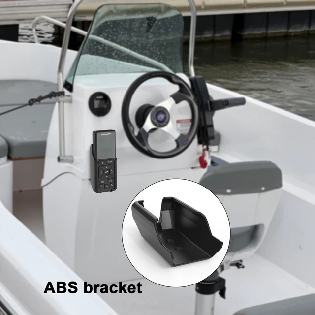 Alt view image 4 of 7 - Remote Holder Compatible with Minn Kota Advanced GPS Navigation,ABS Bracket with VHB 3M Adhesive, 1/4 Inch Screw Thread for Minn Kota 3-in-1 Mounting (Black)