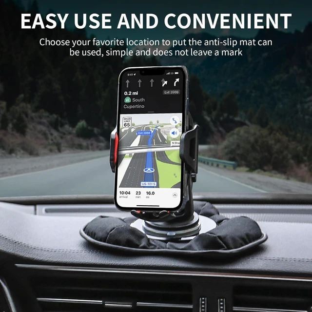 Alt view image 4 of 7 - Universal Nonslip Beanbag Dashboard Friction Mount,GPS Dash Mount,Car Mobile Phone Holder Cradles, Compatible with Garmin GPS and Other Portable GPS Navigators All Smartphones