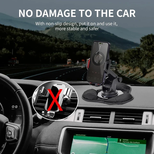 Alt view image 5 of 7 - Universal Nonslip Beanbag Dashboard Friction Mount,GPS Dash Mount,Car Mobile Phone Holder Cradles, Compatible with Garmin GPS and Other Portable GPS Navigators All Smartphones