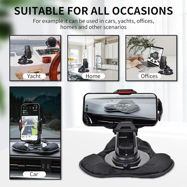 Alt view image 6 of 7 - Universal Nonslip Beanbag Dashboard Friction Mount,GPS Dash Mount,Car Mobile Phone Holder Cradles, Compatible with Garmin GPS and Other Portable GPS Navigators All Smartphones