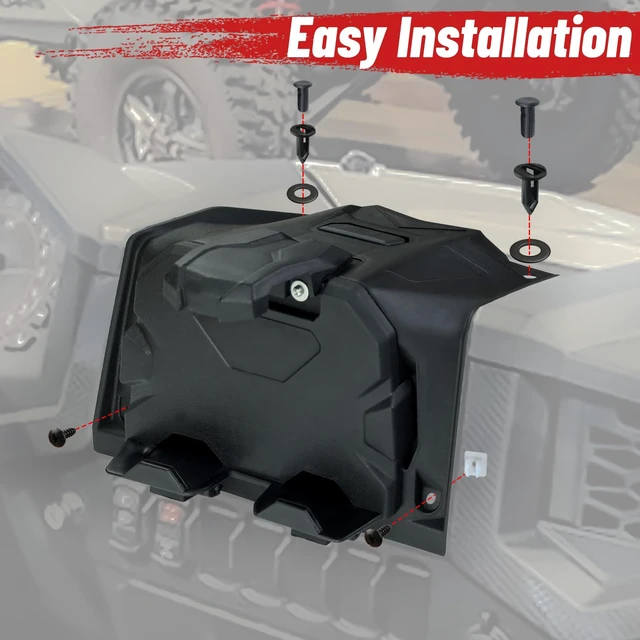 Alt view image 7 of 7 - 19-23 RZR XP GPS Phone Tablet Mount Storage Box UTV Accessories | Water Resistant, Enhanced Clamp Electric Device Navigation Holder Compatible with 2019-2023 Polaris RZR XP 1000 Turbo Turbo4