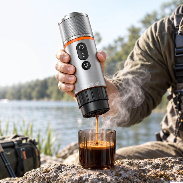 Main image of Portable Espresso Maker, 13500mAh Self Heating Electric Espresso Machine | 20 Bar Mini Coffee Maker with USB-C,Ground Coffee & NS Capsule, Travel,Camping ,Hiking,Office,Road Trips