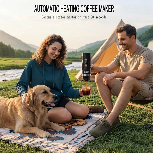 Alt view image 7 of 7 - LED Screen portable espresso maker,travel espresso maker, espresso machine | USB-C Car Coffee Maker, Compatible with NS Capsules & Ground Coffeefor Camping, RV, Hiking and Office