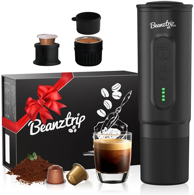 Main image of H02 PRO Portable Espresso Maker, Mini Electric Coffee Maker Compatible with Ground Coffee & NS Capsule, 20 Bar Travel Espresso Machine with Self-Heating for Camping, RV