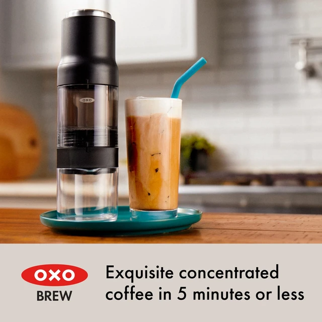 Alt view image 2 of 7 - Brew Portable Rapid Brewer | Coffee Maker, Reusable Filter, Small, Quick Brew in 5 Minutes or Less, Easy-Clean Carafe, Hot or Cold Coffee