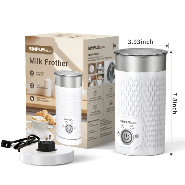 Alt view image 7 of 7 - Milk Frother, 4-in-1 Electric Automatic Milk Steamer | Warm and Cold Foam Maker and Milk Warmer for Latte, Cappuccino, Macchiato, Hot Chocolate