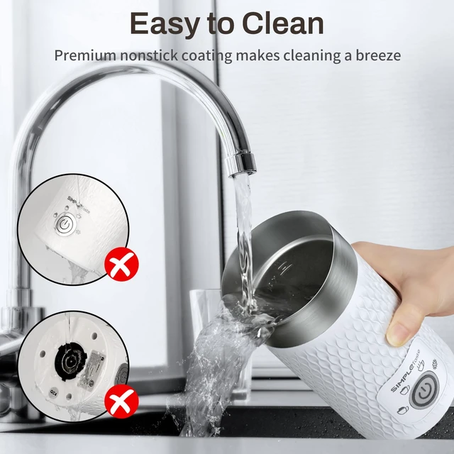 Alt view image 6 of 7 - Milk Frother, 4-in-1 Electric Automatic Milk Steamer | Warm and Cold Foam Maker and Milk Warmer for Latte, Cappuccino, Macchiato, Hot Chocolate