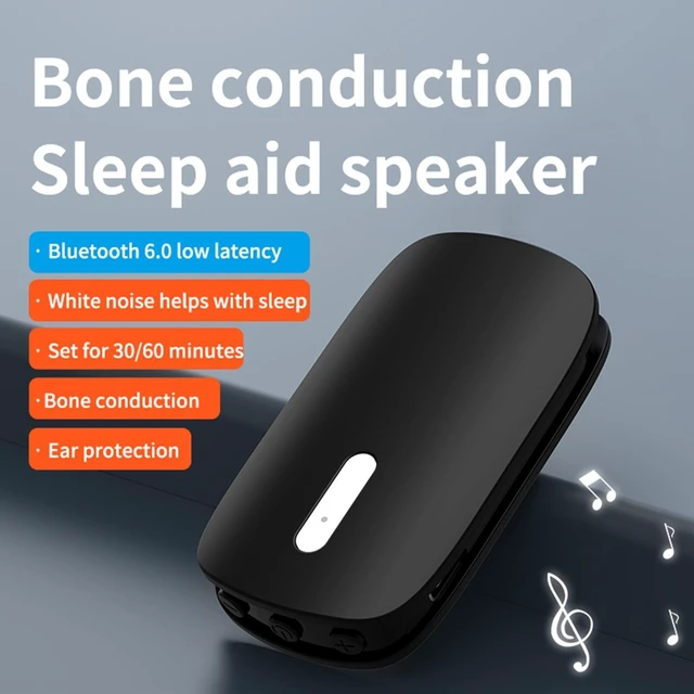 Alt view image 3 of 6 - Pillow Sleep Speaker, Black | Ultra-Thin, White Noise Portable Speaker for Sleeping