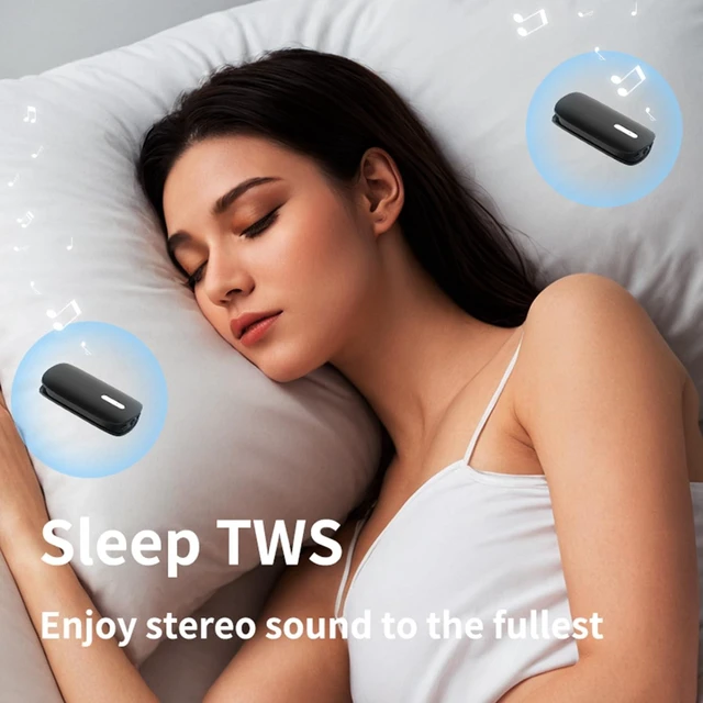 Alt view image 2 of 6 - Pillow Sleep Speaker, Black | Ultra-Thin, White Noise Portable Speaker for Sleeping