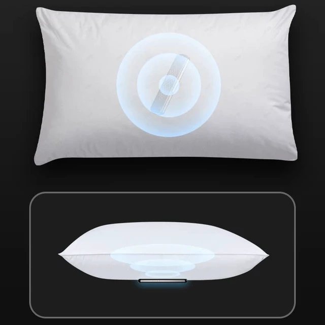 Alt view image 3 of 7 - Pillow Speaker Bluetooth 5.0 Bone Conduction Stereo Sound Machine, Built-in White Noise Sleep Aid Device, Portable Under Pillow Speaker for Side Sleepers Adults Deep Restful Sleep