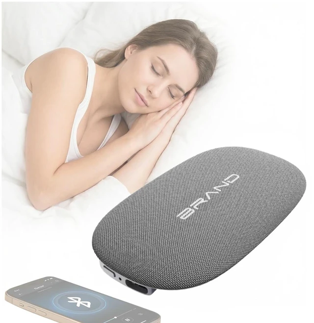 Main image of Under-Pillow Speaker for Sleeping, Portable Bluetooth Bone Conduction Pillow Speaker with White Noise, Long Battery Life, Ideal for Side Sleepers