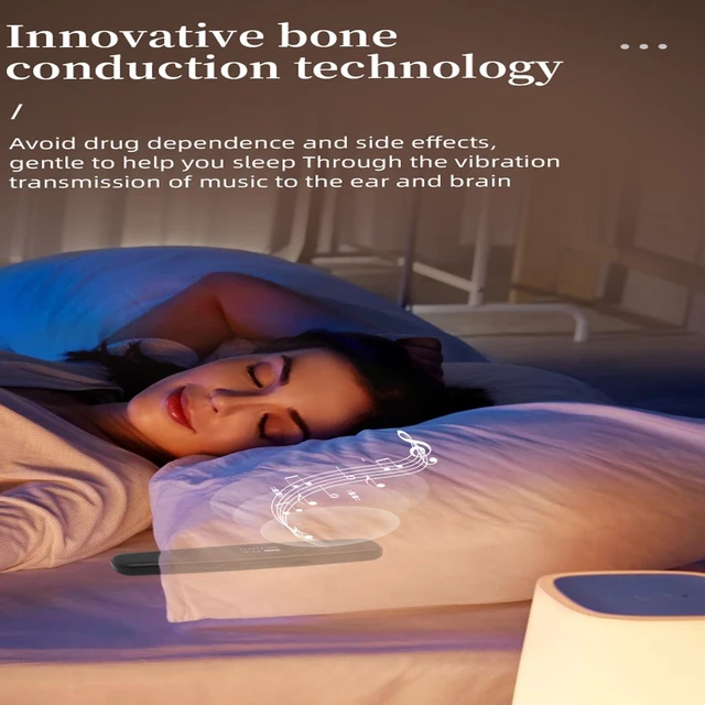 Alt view image 2 of 7 - Pillow Speaker Portable Sleep Sound System for Side Sleepers White Noise Machine for Relaxation and Sleep Aid Perfect for Travel Home and Bedtime Use