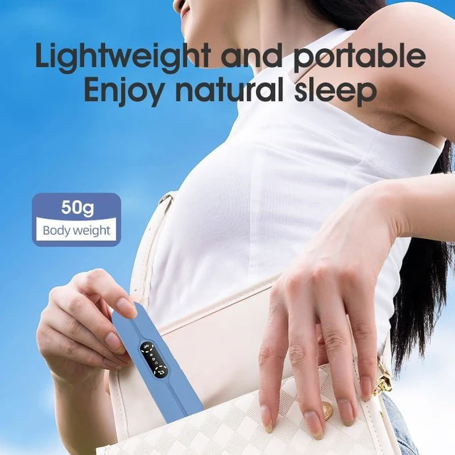 Alt view image 5 of 7 - Mini Portable Wireless Under Pillow Speaker for Sleeping (Blue) | USB Rechargeable | Bluetooth Connection | Timer Function | Built-in White Noise | TF Card | Travel
