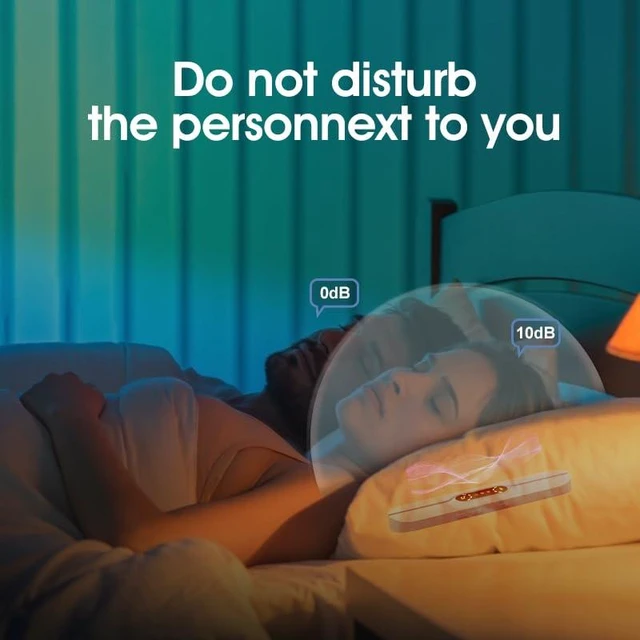 Alt view image 6 of 7 - Mini Portable Wireless Under Pillow Speaker for Sleeping (Blue) | USB Rechargeable | Bluetooth Connection | Timer Function | Built-in White Noise | TF Card | Travel