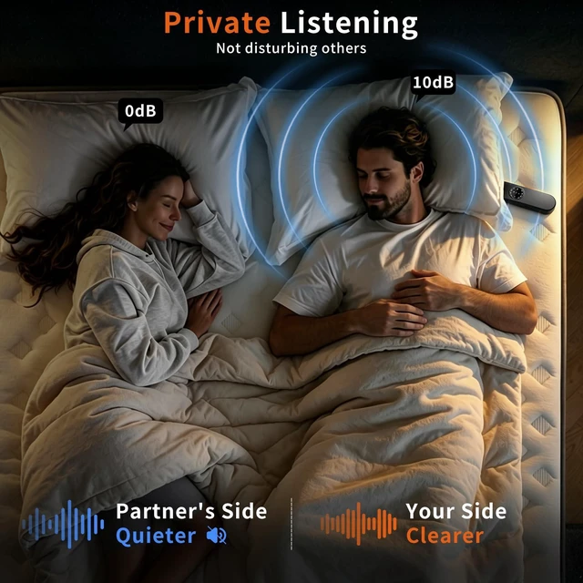Alt view image 4 of 7 - Pillow Bluetooth Sleep Speaker with White Noise, Bone Conduction Speaker | Portable side sleeper, white noise built-in, Bluetooth TF card, adjustable volume, no ear pressure, travel sleep aid