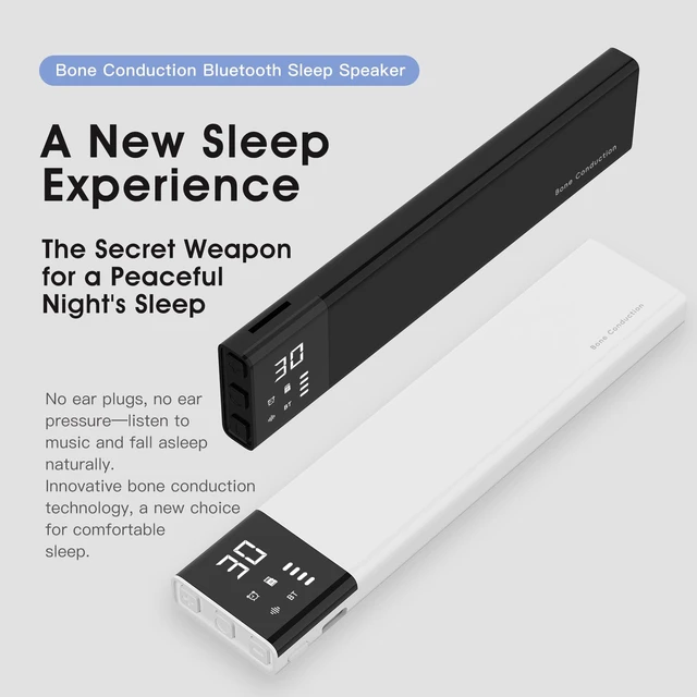 Alt view image 2 of 7 - Under-Pillow Speaker for Sleeping Bone Conduction Bluetooth Under Pillow Speaker & Bluetooth White Noise Sound Machine with 36 Soothing Sounds, Timer & TF Card Support for Side Sleepers & Deep Sleep