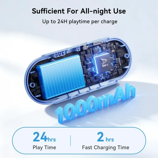 Alt view image 5 of 7 - NEW X60 Under Pillow Speaker for Sleeping,White Noise Machine | Dual Bone Conduction| Bluetooth 6.0 | TF Card for Offline Playback | Ultra-Slim Speaker for Side Sleepers | Auto Shut-Off
