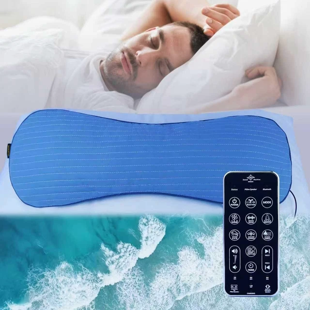 Main image of Bluetooth Pillow Speaker for Sleep, 2 Listening Experiences, No App | Premium Sound, Washable Cotton Cover, 60H Playtime,56 Natural Sounds, 5 Timers, Pillow Speaker+Bone Conduction Speaker