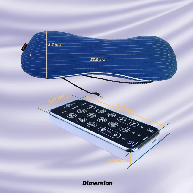 Alt view image 7 of 7 - Bluetooth Pillow Speaker for Sleep, 2 Listening Experiences, No App | Premium Sound, Washable Cotton Cover, 60H Playtime,56 Natural Sounds, 5 Timers, Pillow Speaker+Bone Conduction Speaker