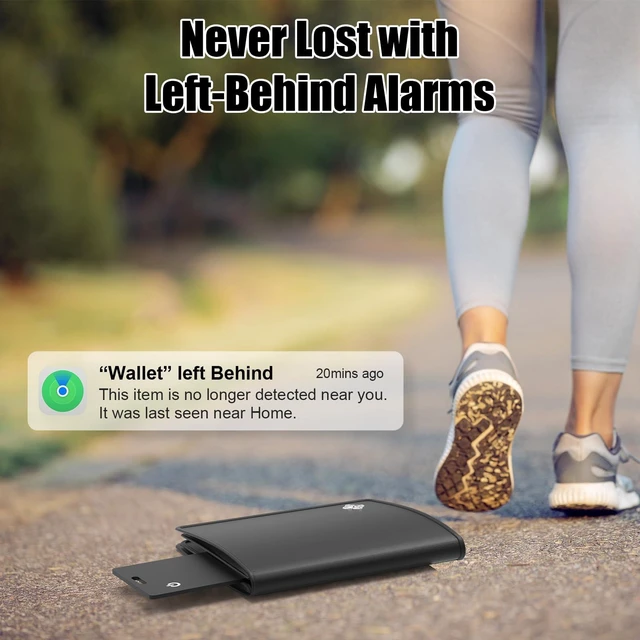 Alt view image 4 of 7 - Wallet Tracker Card with Apple Find My (iOS Only) Rechargeable Air Tracker Tags Bluetooth Wallet Finder IP68 Waterproof GPS Tracker Item Finder for Keys, Bags, Passport