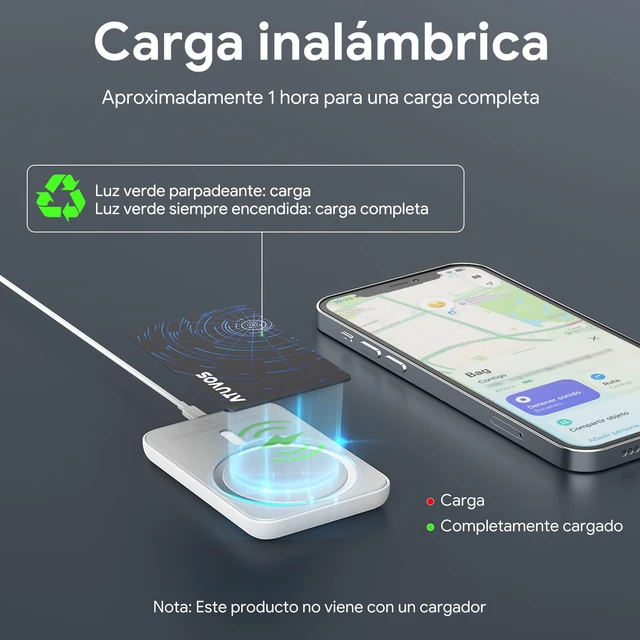Alt view image 2 of 7 - Ultra-Thin Wallet Tracker Card for iOS & Android, Apple MFi Certified Rechargeable Air Tracker Tags Works with Apple Find My or Google Find Hub, IP68 Waterproof Tracker Item Finder for Wallets