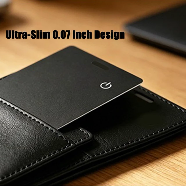 Alt view image 7 of 7 - Apple MFi Certified Wallet Tracker Smart Card for Find My | Slim Wallet Tracker Card for iPhone,Key Finder & Item Locator for Bags, Passport,IP68 Waterproof, Rechargeable, No Fee