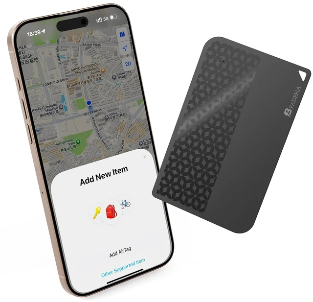Main image of 2026 Apple MFi Certified Wallet Tracker Smart Card for Find My iPhone Ultra Thin Air Tracker Tag for Travel, 5 Years+ Staying Power, IP69 Waterproof, Key Finder & Item Locator for Keys, Bags, Passport
