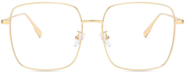 Main image of Blue Light Blocking Glasses Lightweight Round Metal Frame Computer Eyewear | Anti Glare UV Filter Computer Gaming Glasses,Retro Matal Square Eyeglasses Frame,for Men Women