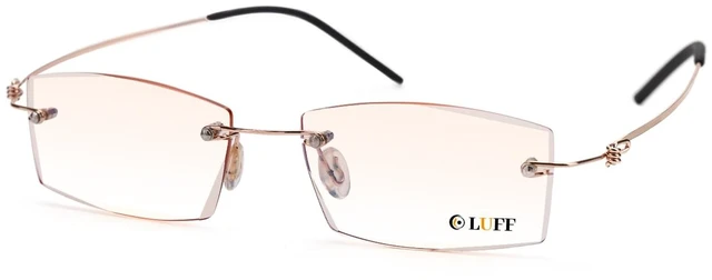 Main image of Rimless Blue Light Reading Glasses Women Men 0.49oz Ultra Light Reader | Frameless HD Unobstructed View Lenses, Natural Blue Light Filter, Anti-Glare for Computer Reading