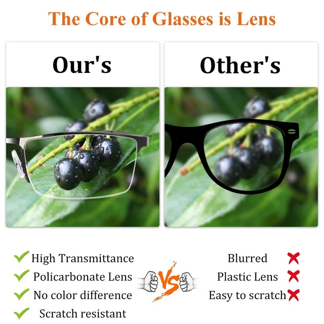 Alt view image 4 of 7 - Reading Glasses for Men, 1.5 Blue Light Blocking Reading Glasses Metal Readers