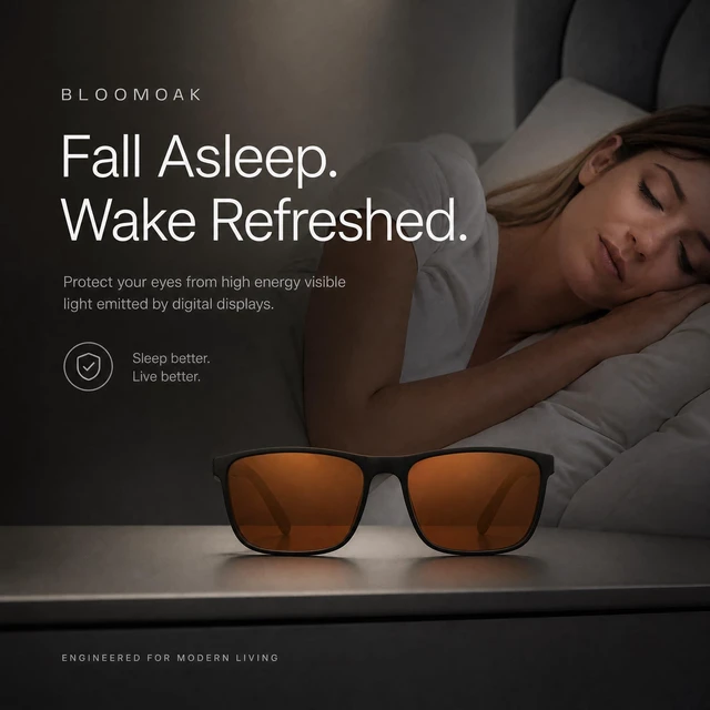 Alt view image 4 of 7 - 99% Blue Light Blocking Glasses - Sleep Glasses - Anti Glare - Anti Fatigue -Suitable for Screens, Games, TVs