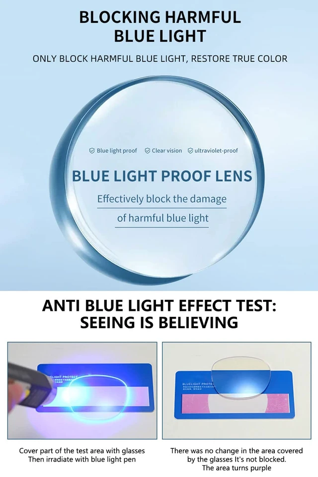 Alt view image 5 of 7 - Round Reading Glasses Metal Rimless Titanium Frameless Clear Eyeglasses Readers Blue Light Blocking Glasses