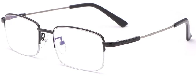 Main image of LJIMI Progressive Multifocus Presbyopic Reading Glasses Blue Light Blocking Half Frame Titanium Alloy No Line Multifocal UV Protection Computer Readers for Men and Women Eyeglasses Anti Glare Eyewear