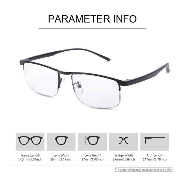 Alt view image 3 of 6 - Photochromic Blue Light Blocking Glasses UV400 Anti Eyestrain Computer Gaming Blue Light Screen Blocker Glasses Clear Lens Anti Glare Eye Protection Eyewear for Men Women