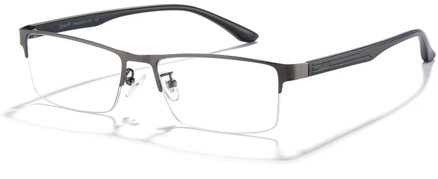 Main image of Blue Light Blocking Glasses For Men Women, Semi Rim TR90 Frame 8001 | Lightweight Half frame blue light filtering lenses providing comfort for work study gaming screen use