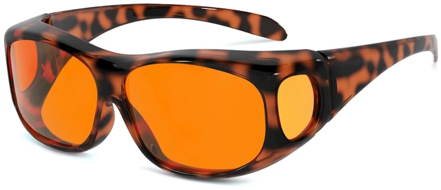 Main image of Amber Blue Light Blocking Glasses,for Women Men,Blockers,Fit over Orange Blueblockers Woman,Mens Tinted Computer Gaming Screen Bluelight Blocker,Anti/Filter Blue-light,Oversized,Sleep Womens