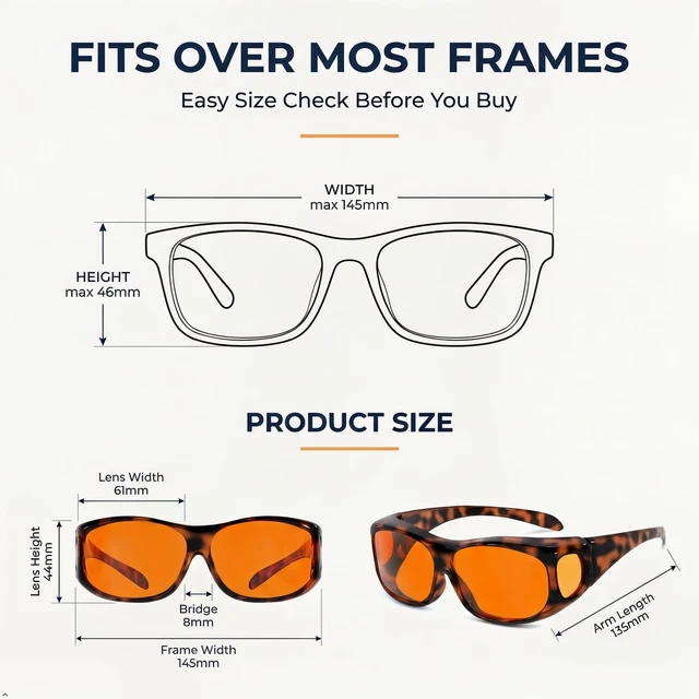 Alt view image 4 of 7 - Amber Blue Light Blocking Glasses,for Women Men,Blockers,Fit over Orange Blueblockers Woman,Mens Tinted Computer Gaming Screen Bluelight Blocker,Anti/Filter Blue-light,Oversized,Sleep Womens