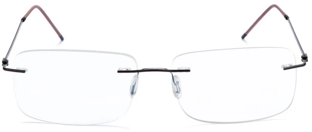 Main image of Rimless Progressive Multifocus Reading Glasses Blue Light Blocking No Line Multifocal Computer Readers for Women Men Unisex Rectangular Eyewear Titanium Lightweight Magnification Presbyopia Eyeglasses
