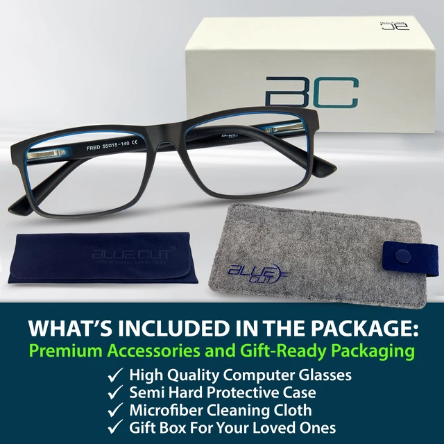 Alt view image 6 of 7 - Light Blocking Glasses For Men/Women Anti-Fatigue Computer Monitor Gaming Glasses Reduce Eye Strain Game Glasses