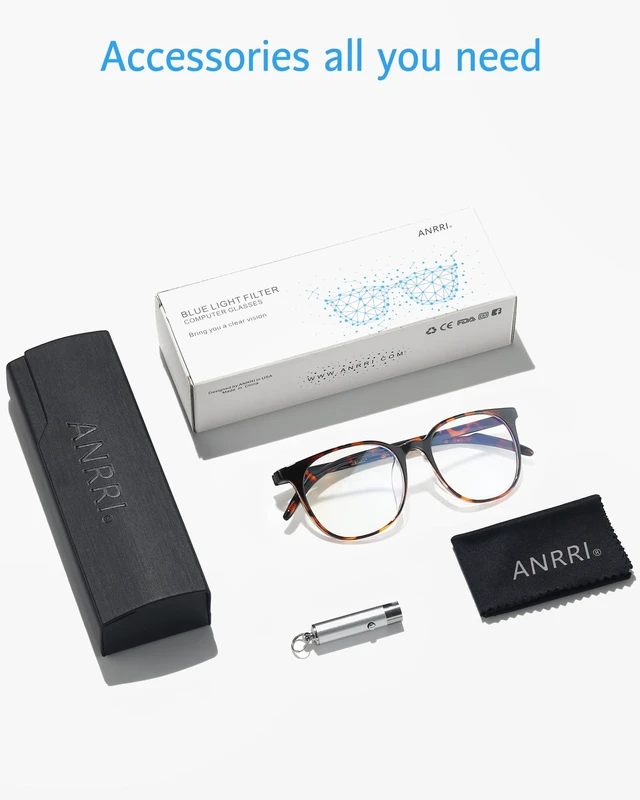 Alt view image 6 of 6 - Blue Light Blocking Glasses Anti Eye Strain Computer Glasses Filter UV400 Lightweight Frame Eyeglasses for Women Men