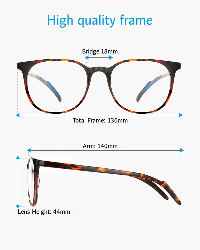 Alt view image 5 of 6 - Blue Light Blocking Glasses Anti Eye Strain Computer Glasses Filter UV400 Lightweight Frame Eyeglasses for Women Men
