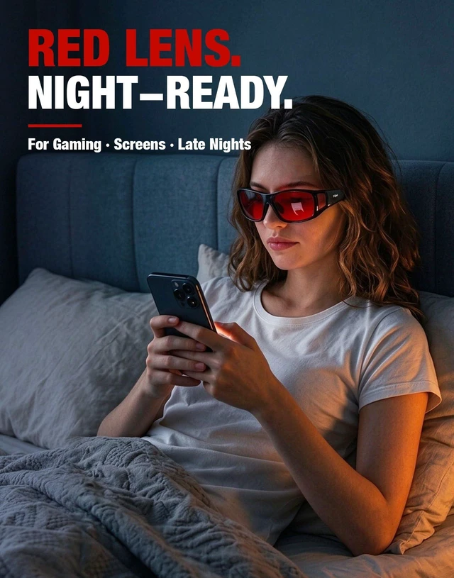 Alt view image 3 of 7 - Blue Light Glasses for Woman Men Computer Gaming Red Sleep Eyeglasses Orange Bluelight Blocking Amber Lens Screen Use