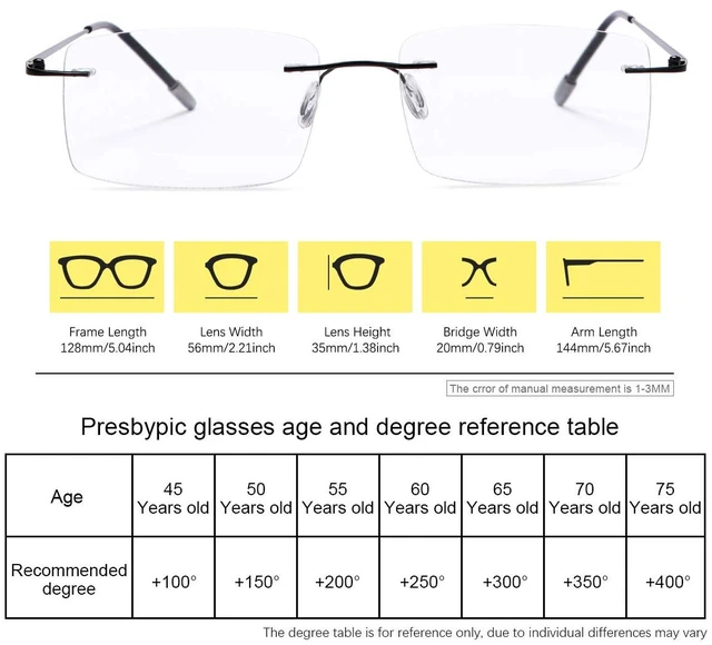 Alt view image 4 of 7 - Rimless Progressive Multifocus Reading Glasses Photochromic Transition Sunglasses Sun Readers Blue Light Blocking Multifocal Computer Eyeglasses Anti Glare UV400 Presbyopia Eyewear for Men and Women