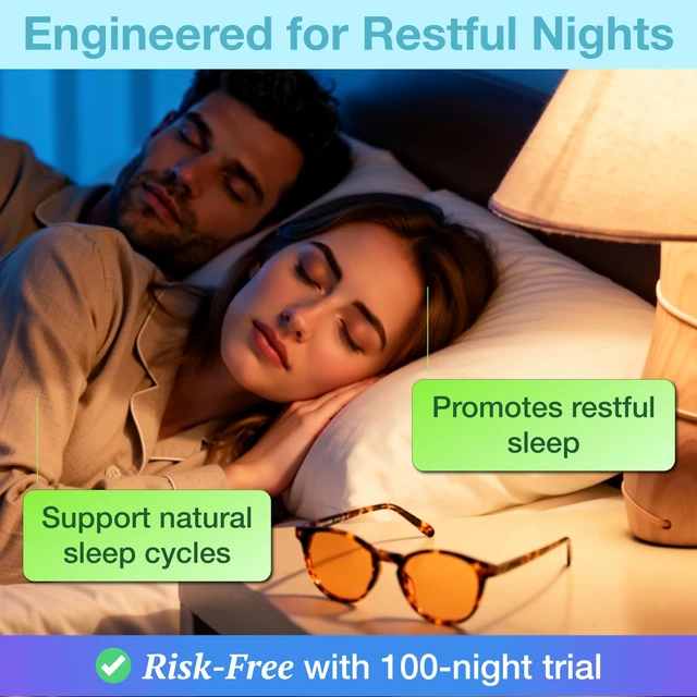 Alt view image 4 of 7 - Orange Blue Light Blocking Glasses for Better Sleep - 99.5% Premium Acetate Amber Orange Computer Migraine Glasses for Women & Men - Amber fl 41 TV Gaming Blue Light Blockers for Eye Strain & Fatigue