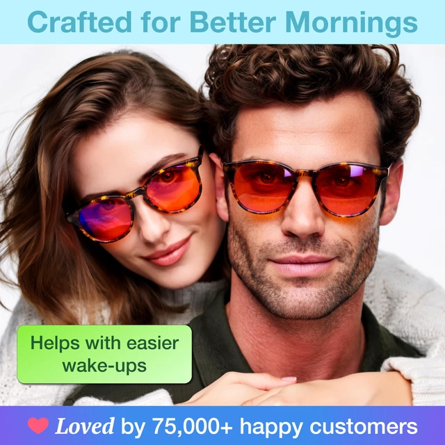 Alt view image 5 of 7 - Orange Blue Light Blocking Glasses for Better Sleep - 99.5% Premium Acetate Amber Orange Computer Migraine Glasses for Women & Men - Amber fl 41 TV Gaming Blue Light Blockers for Eye Strain & Fatigue