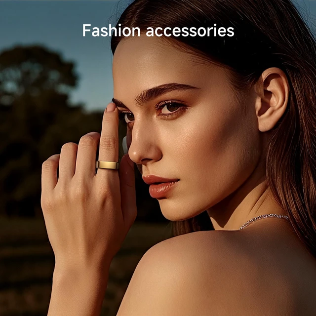 Alt view image 6 of 7 - Smart Health Ring for Women Men Fitness Tracker with Heart Rate, Support Sleep Monitoring and Exercise Recording, IP68 Waterproof for iOS and Android, No APP FeeUltra-Thin Design (Gold, 10)