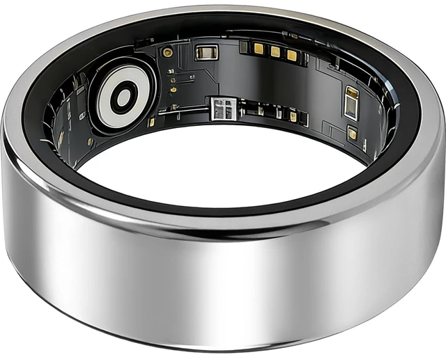 Main image of Smart Ring Fitness Tracker, Heart Rate Monitor, Sleep Tracker for Women Men | Track heart rate, sleep, stress, steps and menstrual cycles. IP68 waterproof, no subscription, works with iOS and Android.