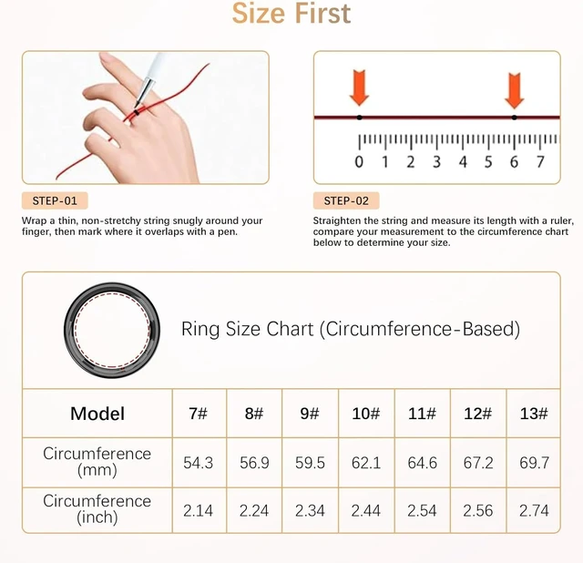 Alt view image 2 of 7 - Fit Ring, Smart Health Rings for Women Men with Heart Rate,Blood Oxygen,HRV,Stress Level, Sleep Monitor, Step Tracker, No Subscription Fee, IP68 Waterproof Smart Ring for iphone &Android (Black, 12#)
